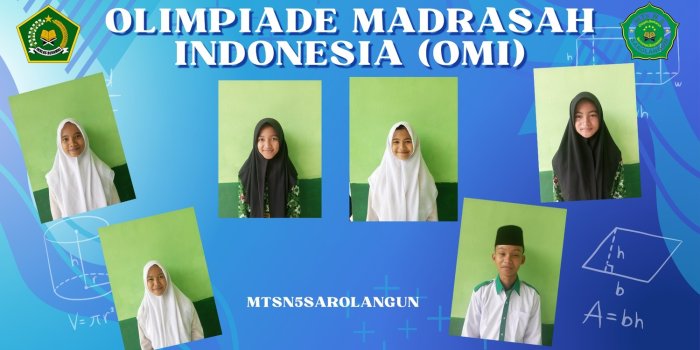 Enam Siswa MTsN 5 Sarolangun Ikuti Olimpiade Madrasah Indonesia (OMI)2025 Enam Siswa MTsN 5 Sarolangun Ikuti Olimpiade Madrasah Indonesia (OMI)2025
